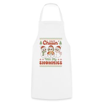 Pull de Noël moche - Tablier de cuisine - blanc - Devant - AI Model Male 185 dark (185cm)