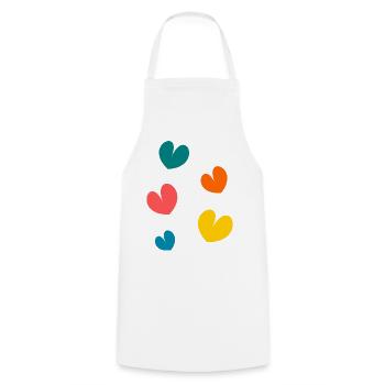 THANK YOU. MISTRESS. MASTER. THANK YOU MISTRESS - Cooking Apron - white - Front - AI Model Male 185 dark (185cm)