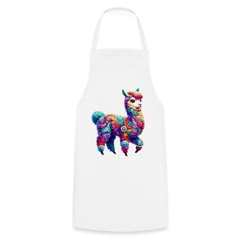 Alpaga - Tablier de cuisine - blanc - Devant - AI Model Male 185 dark (185cm)