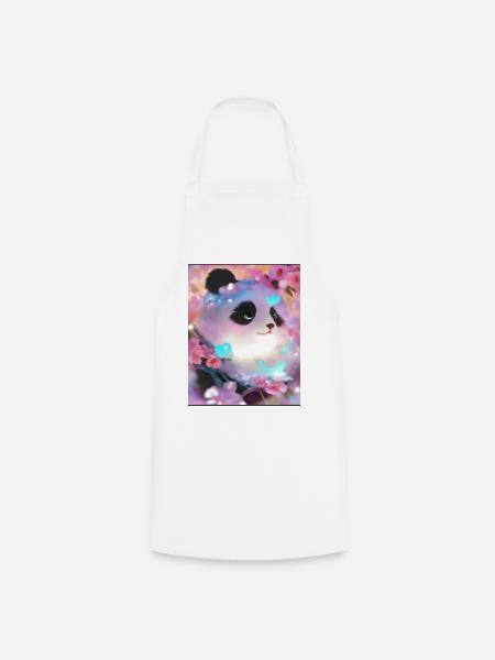 Panda Bild - Kochschürze - Weiß
