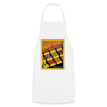 Fruit Shop Retro Market Vibes - Cooking Apron - white - Front - AI Model Male 185 dark (185cm)