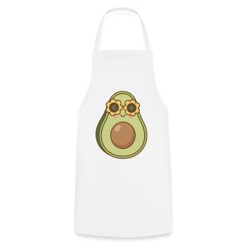 Avocado - Cooking Apron - white - Front - AI Model Male 185 dark (185cm)
