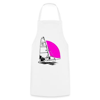 RS 500 Régate de dériveurs à voile voile de couleur - Tablier de cuisine - blanc - Devant - AI Model Male 185 dark (185cm)