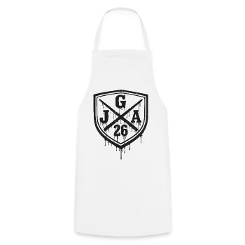 Bachelor Party 2026 Bachelor Party Crew - Cooking Apron - white - Front - AI Model Male 185 dark (185cm)