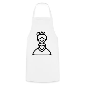 princess - Cooking Apron - white - Front - AI Model Male 185 dark (185cm)