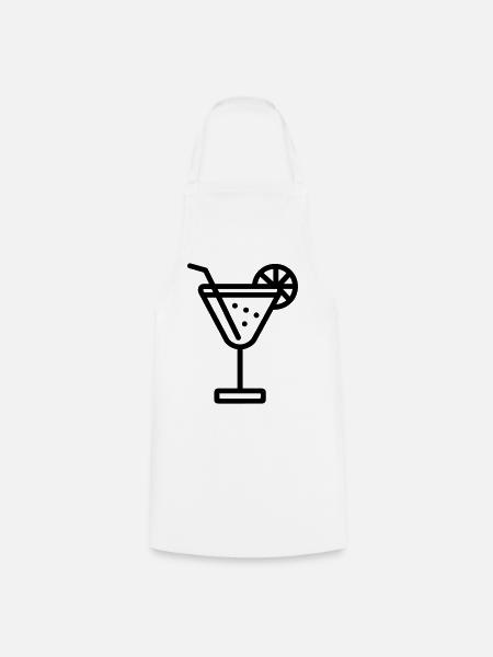 Cocktail - Kochschürze - Weiß