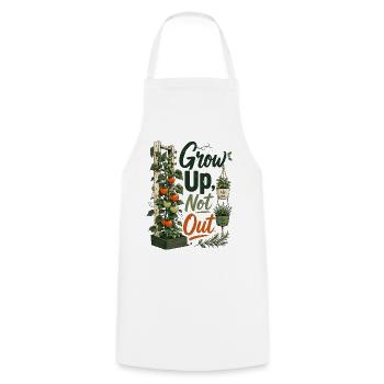 Grandis Pas Out - Tablier de cuisine - blanc - Devant - AI Model Male 185 dark (185cm)