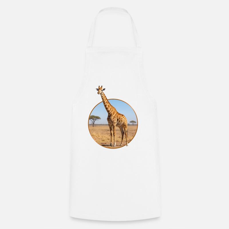 T-Shirt Design "Giraffe" - Cooking Apron - white