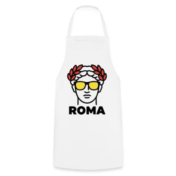 Rom Statue Sonnenbrille Italien Urlaub - Kochschürze - Weiß - Vorne - AI Model Male 185 dark (185cm)
