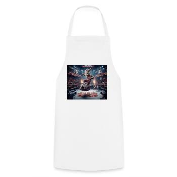 PLP Bunny Ring Duel - Cooking Apron - white - Front - AI Model Male 185 dark (185cm)