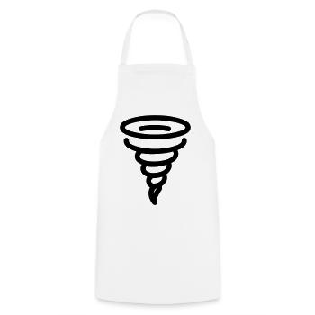 tornado - Cooking Apron - white - Front - AI Model Male 185 dark (185cm)