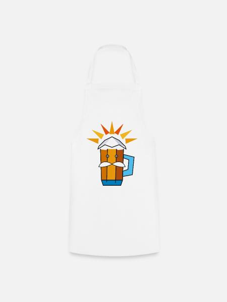 Happy BEER - Kochschürze - Weiß