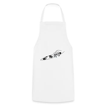 Bad woman - Cooking Apron - white - Front - AI Model Male 185 dark (185cm)