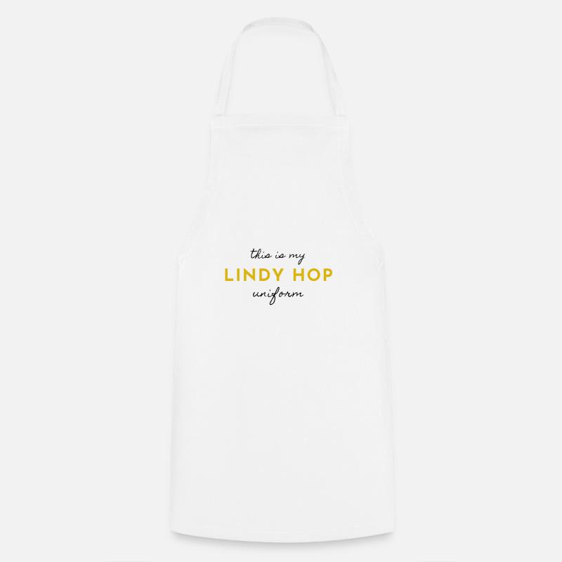 c'est mon uniforme Lindy Hop noir - Tablier de cuisine - blanc