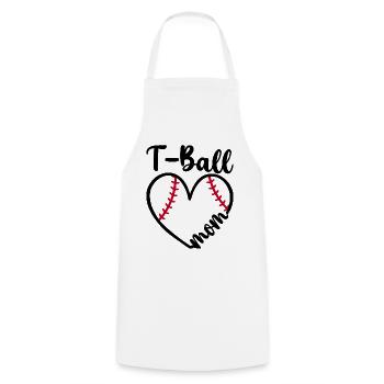 Maman Joueuse De T-Ball Fan De Baseball - Tablier de cuisine - blanc - Devant - AI Model Male 185 dark (185cm)