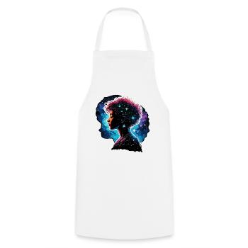 Silhouette / Forest / Portrait / Trees / Person - Cooking Apron - white - Front - AI Model Male 185 dark (185cm)