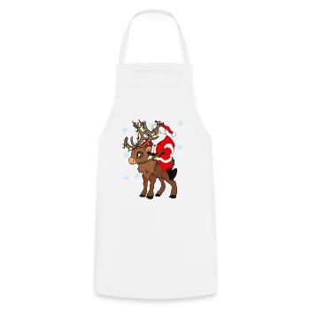 Lustiges Weihnachtsgeschenk für Glücks Erwachsene - Kochschürze - Weiß - Vorne - AI Model Male 185 dark (185cm)