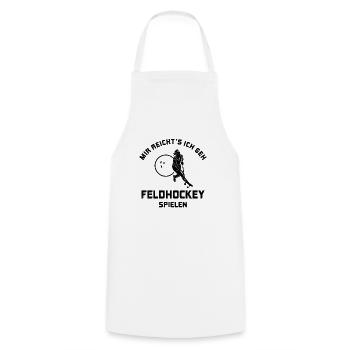 I've had enough to play field hockey Gift - Cooking Apron - white - Front - AI Model Male 185 dark (185cm)