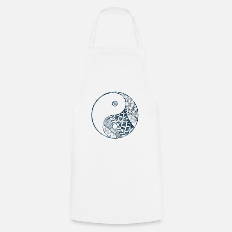 Yin Yang - Kochschürze - Weiß