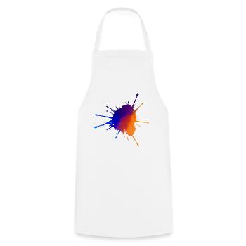 colorful blob - Cooking Apron - white - Front - AI Model Male 185 dark (185cm)