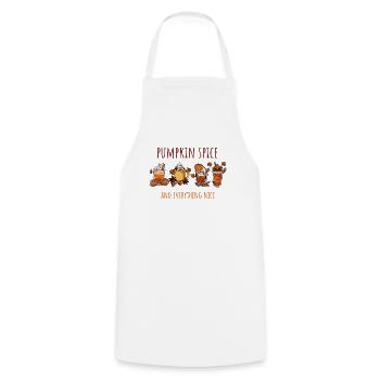 Pumpkin Autumn - Cooking Apron - white - Front - AI Model Male 185 dark (185cm)
