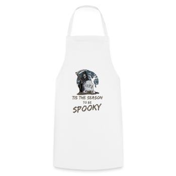Horreur grim reaper - Tablier de cuisine - blanc - Devant - AI Model Male 185 dark (185cm)