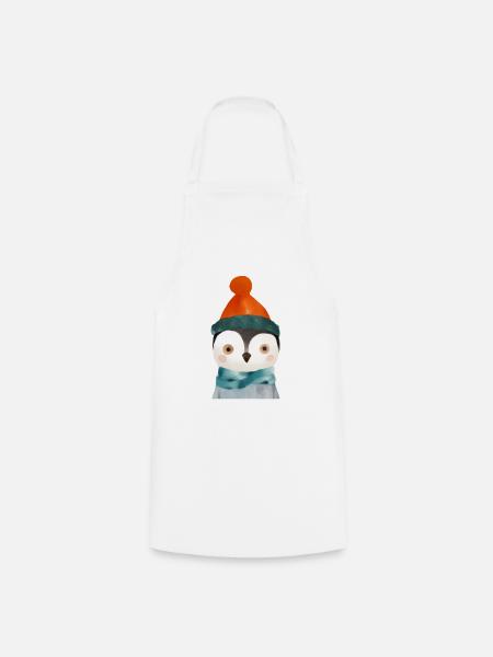 Niedlicher Pinguin - Kochschürze - Weiß