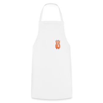 Cute Deer Breast Pocket - Cooking Apron - white - Front - AI Model Male 185 dark (185cm)