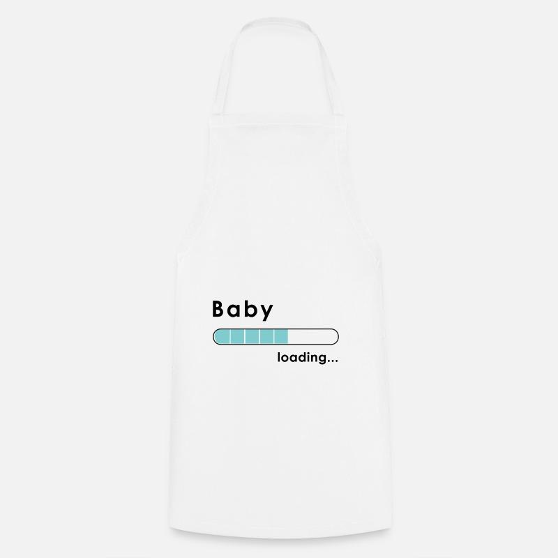 Baby loading - Cooking Apron - white