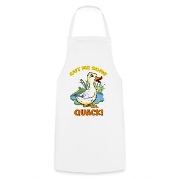 Cheeky duckling! - Cooking Apron - white - Front - AI Model Male 185 dark (185cm)