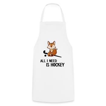 Field hockey Hockey fox needs hockey - Cooking Apron - white - Front - AI Model Male 185 dark (185cm)