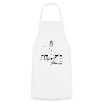 Danemark Hirtshals Lighthouse Holidays - Tablier de cuisine - blanc - Devant - AI Model Male 185 dark (185cm)