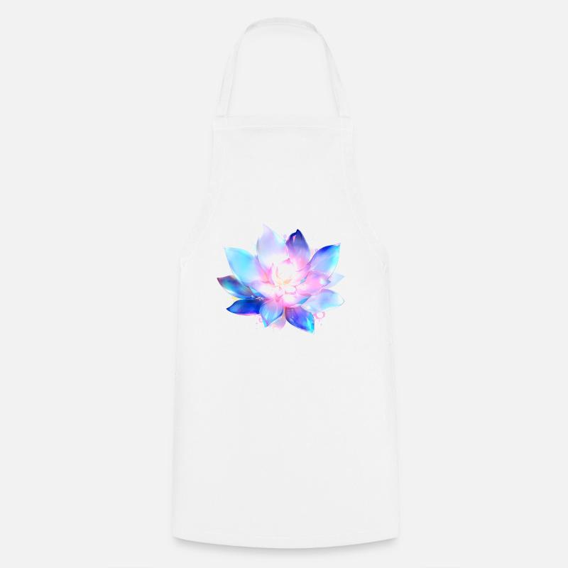 Fleur de méditation - Tablier de cuisine - blanc
