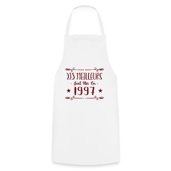 Les meilleurs sont nés en 1997 - Tablier de cuisine - blanc - Devant - AI Model Male 185 dark (185cm)