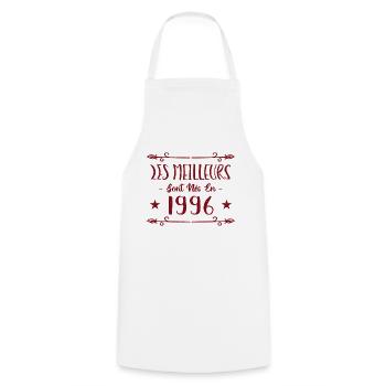 Les meilleurs sont nés en 1996 - Tablier de cuisine - blanc - Devant - AI Model Male 185 dark (185cm)