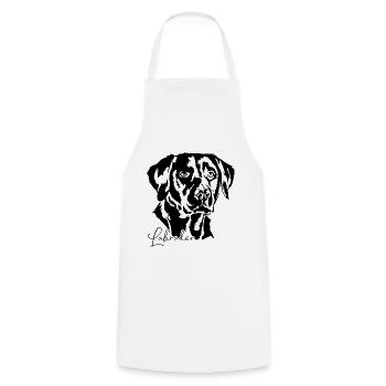 LABRADOR RETRIEVER Dogs Dog Labbi Wilsigns - Cooking Apron - white - Front - AI Model Male 185 dark (185cm)
