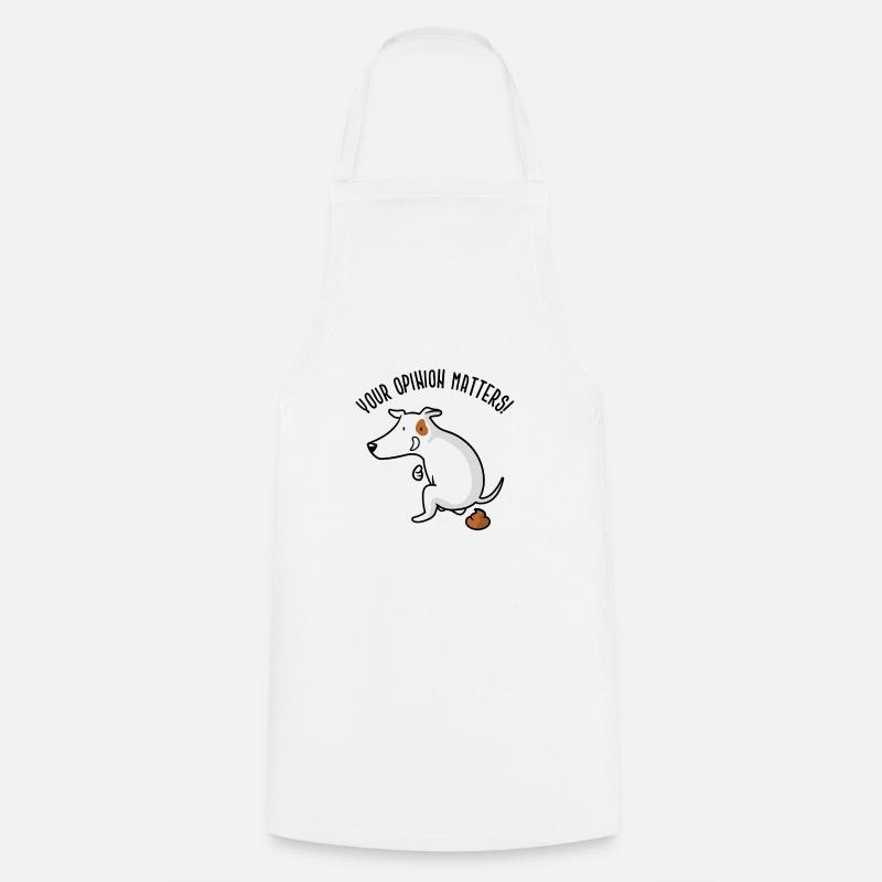 Your Opinion Matters - Cooking Apron - white