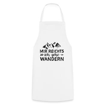 Mir Reichts Ich Gehe Wandern - Wandern - Kochschürze - Weiß - Vorne - AI Model Male 185 dark (185cm)