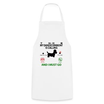 Dandie Dinmont Terrier Funny Funny Sayings - Cooking Apron - white - Front - AI Model Male 185 dark (185cm)
