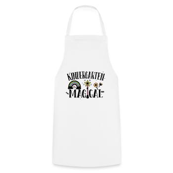 La maternelle est magique - Jardin d'enfants - Tablier de cuisine - blanc - Devant - AI Model Male 185 dark (185cm)