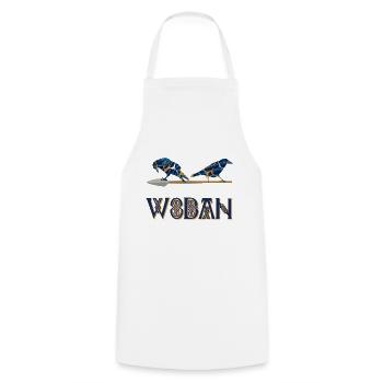 wodan e 16 - Cooking Apron - white - Front - AI Model Male 185 dark (185cm)