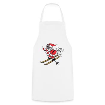 Ice Hockey Skiing Winter Sports Ice Snow Slope - Cooking Apron - white - Front - AI Model Male 185 dark (185cm)