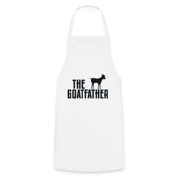 Goatfather Animal drôle d'amant de père de chèvre - Tablier de cuisine - blanc - Devant - AI Model Male 185 dark (185cm)