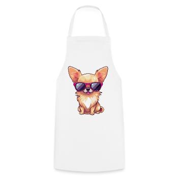 CHIHUAHUA The Explorer - Cooking Apron - white - Front - AI Model Male 185 dark (185cm)