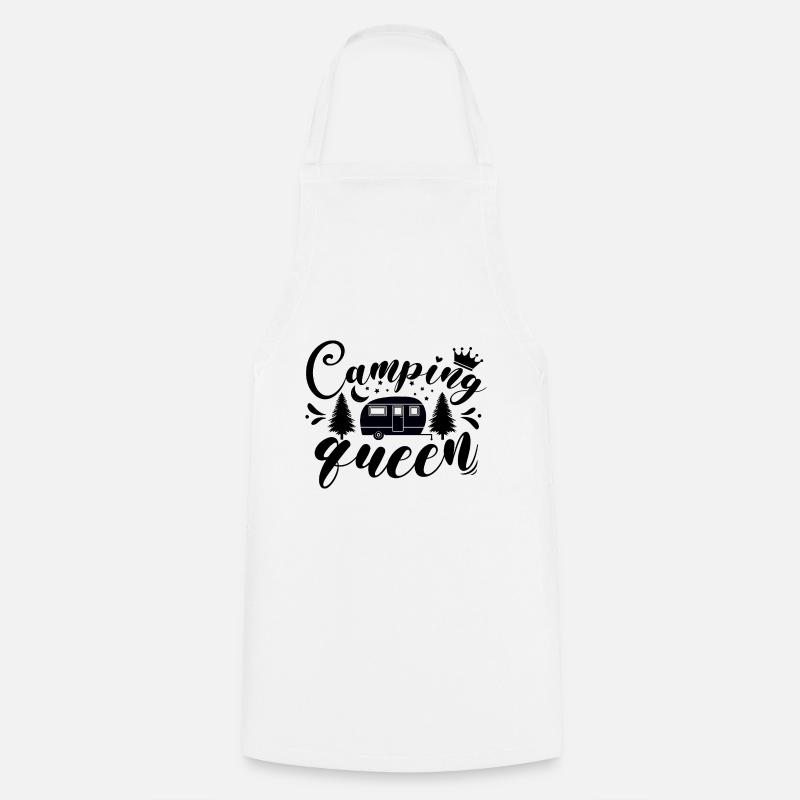 La reine du camping - Tablier de cuisine - blanc