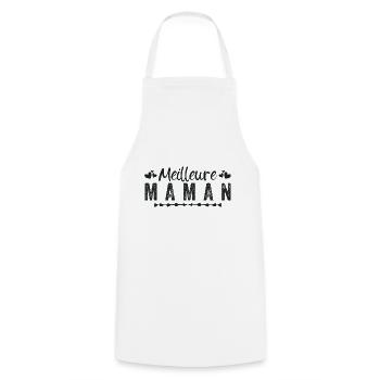 Meilleure Maman - Tablier de cuisine - blanc - Devant - AI Model Male 185 dark (185cm)