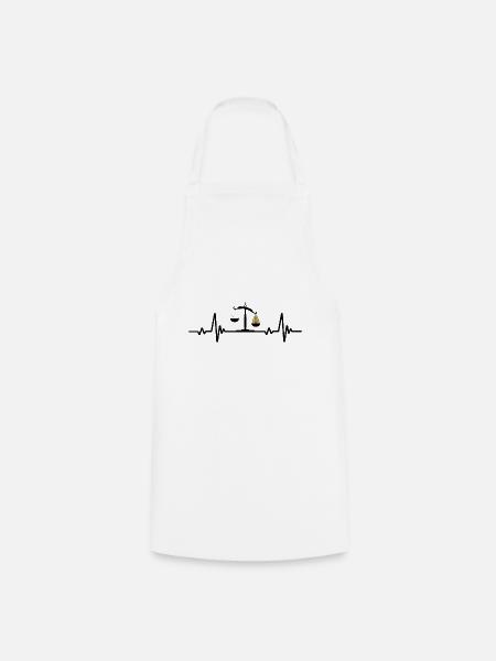 Avocat Humour Battement Cœur Avocat Avocado - Tablier de cuisine - blanc
