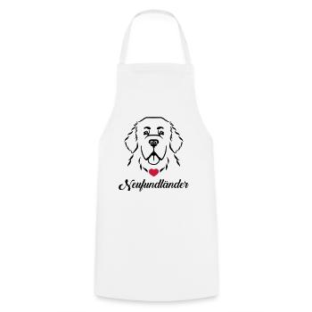 Terre-Neuve - Tablier de cuisine - blanc - Devant - AI Model Male 185 dark (185cm)