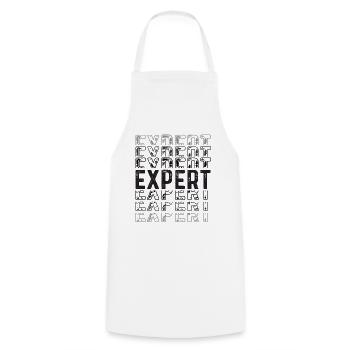Meilleur expert The Man The Legend - Tablier de cuisine - blanc - Devant - AI Model Male 185 dark (185cm)