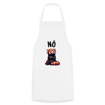 Roter Panda Lustiger Spruch Nö Feuerfuchs - Kochschürze - Weiß - Vorne - AI Model Male 185 dark (185cm)